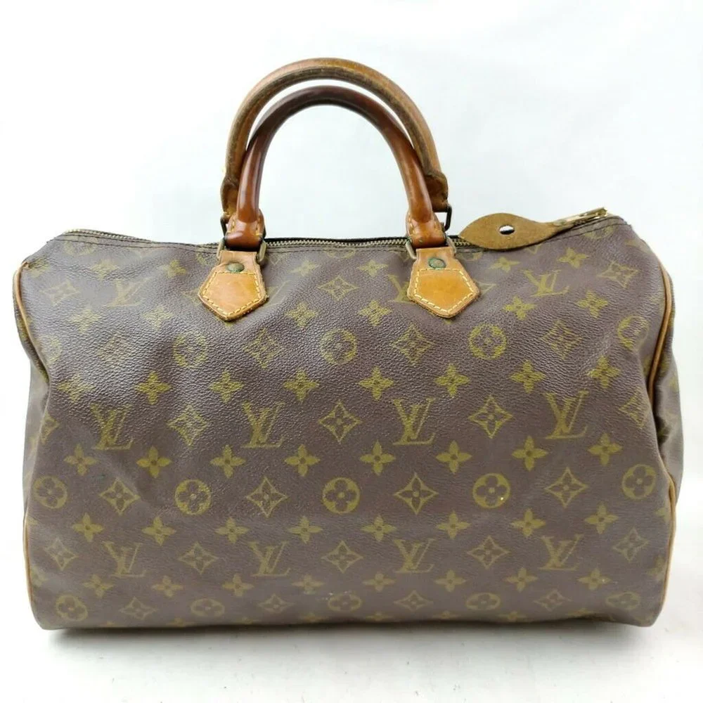 Louis Vuitton Monogram Speedy 35 Handbag***